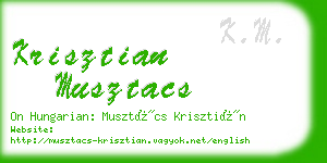 krisztian musztacs business card